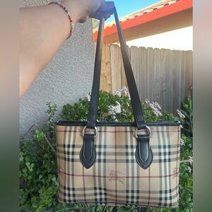 BURBERRY Haymarket Check shoulder bag